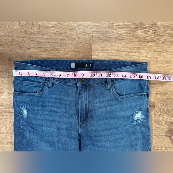 Kut From The Kloth Reese Ankle Straight Leg Jeans Size 8 - Picture 9 of 10